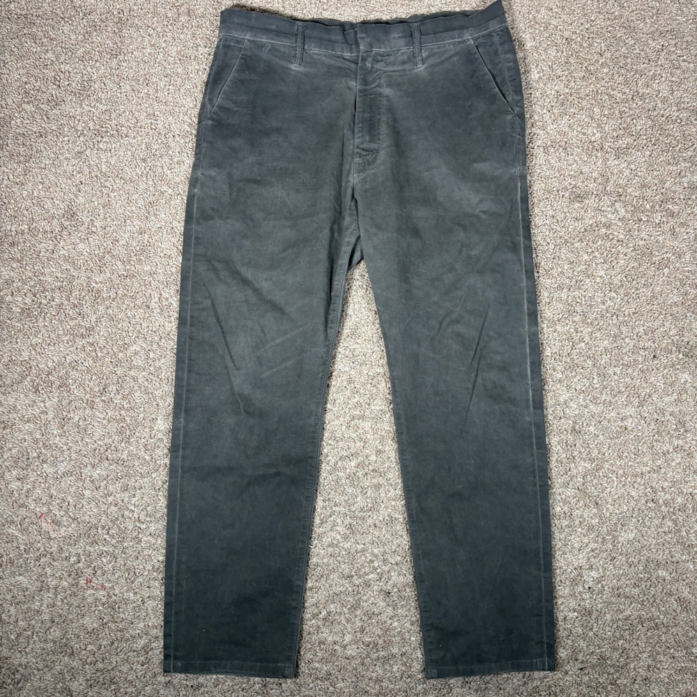 Mother The Shaker Prep Pants Killing Time Gray Straight Leg Chino Mens 33 Womens